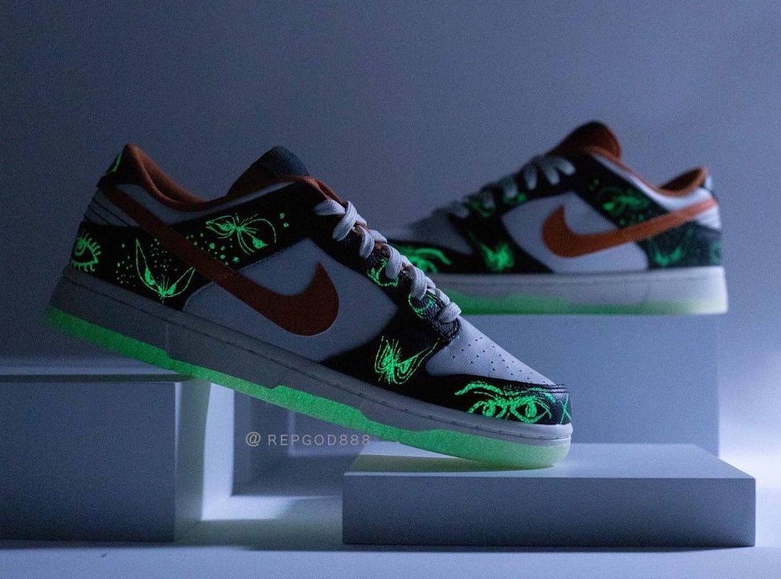 Nike Dunk Low “Halloween” tạo điểm nhấn bởi bộ đế glow-in-the-dark
