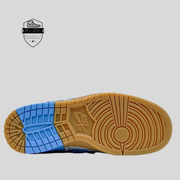 Đặc biệt đôi giày được nâng tầm bằng lớp đế rubber gum cùng với sự hỗ trợ công nghệ Air ở phần màu xanh có thể nhìn thấy