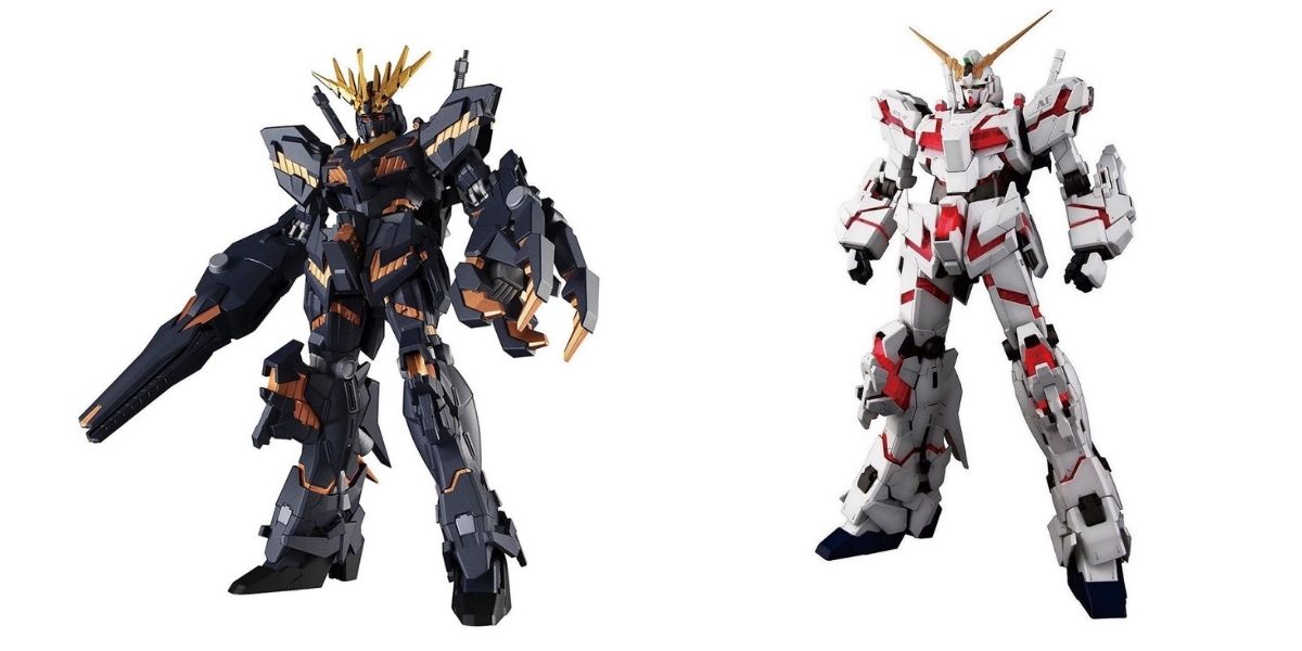 Thiết kế lấy cảm hứng tới từ bộ truyện Mobile Suit Gundam Unicorn và hai nhân vật 02 Banshee và RX-0 Unicorn
