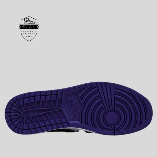 Hoàn thiện đôi giày là đế Air màu purple