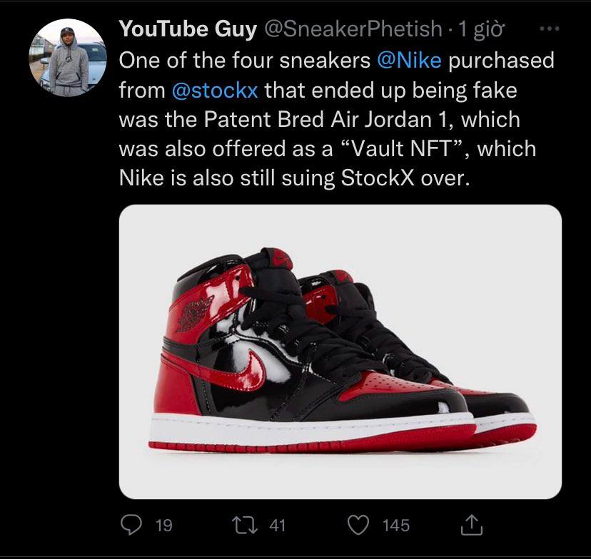 1 Trong 4 đôi giày đầu tiên Nike tố cáo StockX đã bán fake