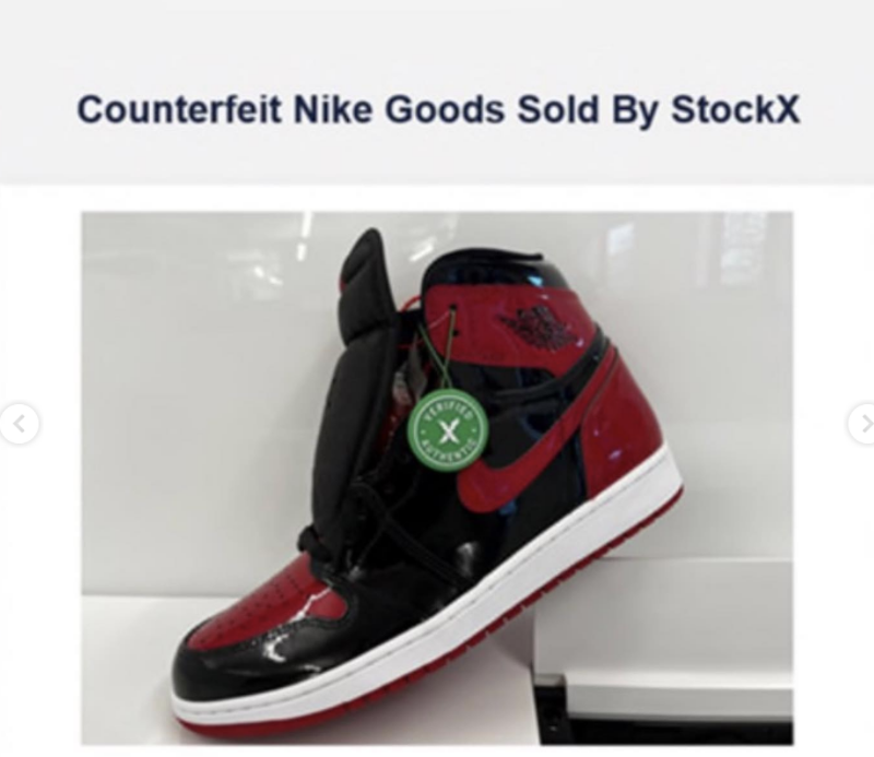 Đôi giày Jordan 1 Retro High OG “Patent Bred” được đưa lên phiên tòa.