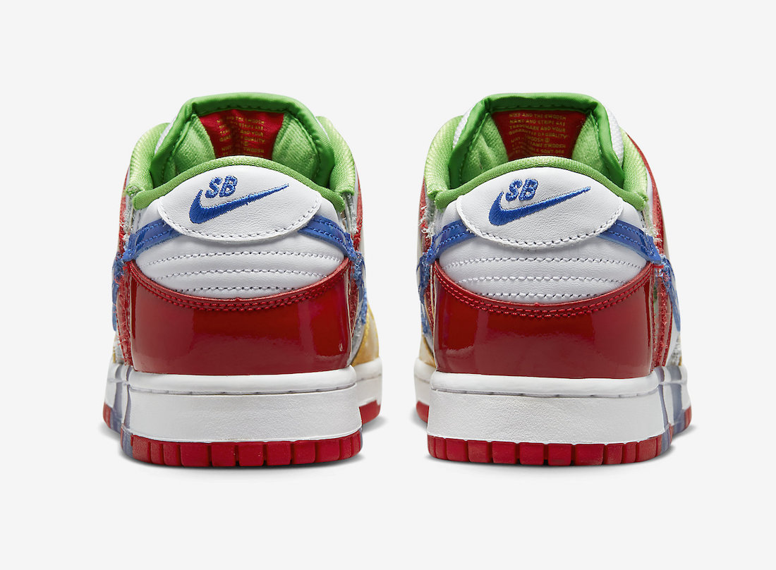 Gót giày xuất hiện tên và logo của Nike 