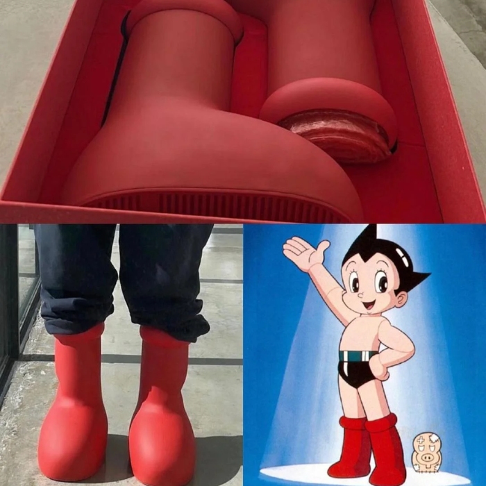 Big Red Boot Astro Boy Toy Fashion 2023 Trend Big Red Boots Anime Crea –  Luxe Moda