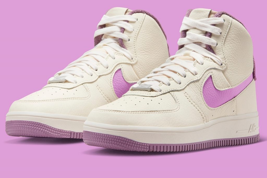 The Nike Air Force 1 Sculpt Wipes Up “Violet Dust” Accents