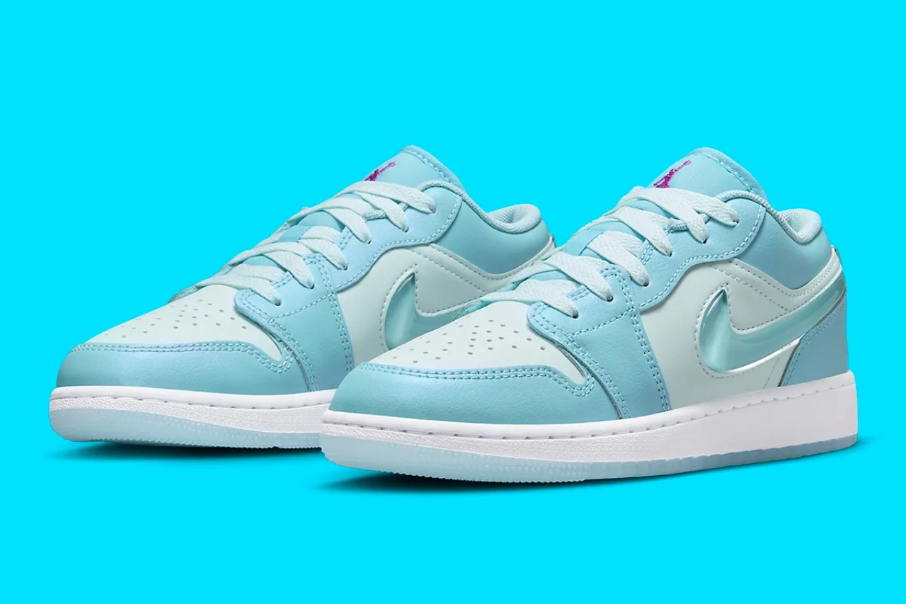 Jordan 1 Lows Get Iced Out In "Glacier Blue"